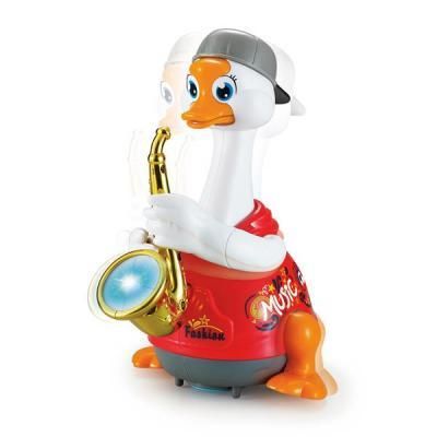 Развивающая игрушка Hola Toys Гусь-саксофонист, красный (6111-red) | Зображення 1