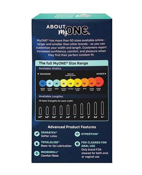 Презервативи MyONE Snug 10 шт., картонна коробка Sex Aura | Зображення 1