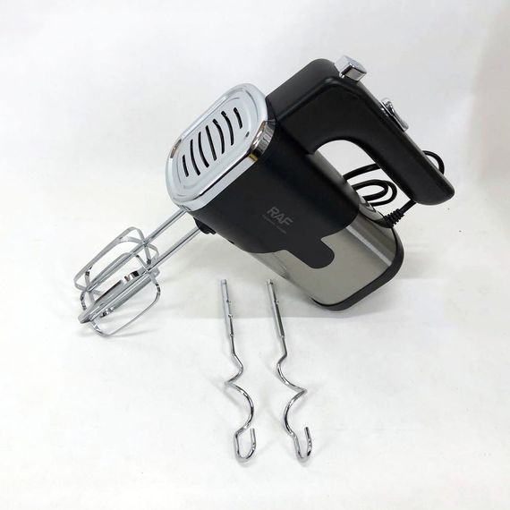 Міксер ручний на кухню RAF R-6630 5 швидкостей 2 насадки 300 W, двовінчиковий міксер, міксер для збивання | Зображення 2