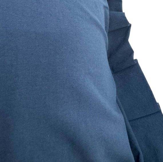 Декоративна наволочка SoundSleep Stonewash Dark Blue 45х45 см з рюшами (94331851) | Зображення 2
