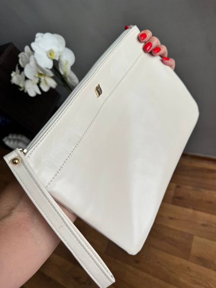 Косметичка брендовая белая светлая Farmasi Ivory 30*21 см