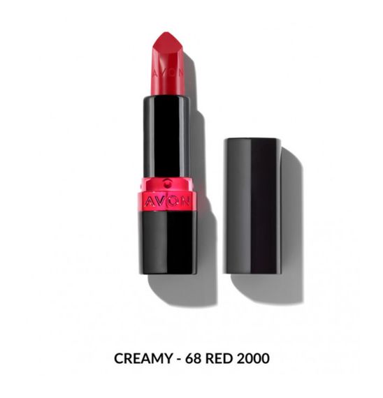 Зволожувальна кремова губна помада Avon "Ультра" 68 Червона класика  (68 Red 2000) 3,6г