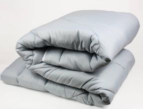 Ковдра дитяча вовняна стьобана Viluta Premium 21619 100х140 см сіра