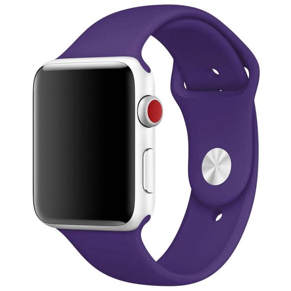 Силіконовий ремінець для Apple Watch 42(ser.1-3)/44/45/46/49mm Фіолетовий / Amethyst