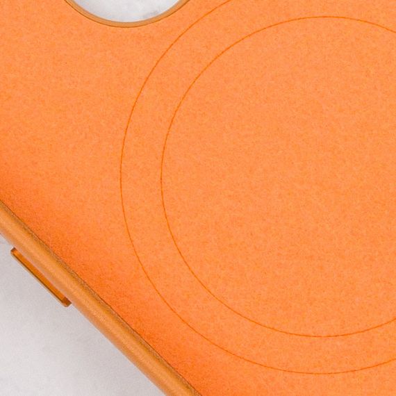 Шкіряний чохол Leather Case (AAA) with MagSafe and Animation для Apple iPhone 13 Pro (6.1") Golden Brown | Зображення 4