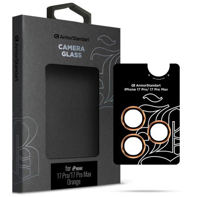 Стекло защитное Armorstandart for Camera Supreme BI Apple iPhone 17 Pro / 17 Pro Max Orange (ARM86440)