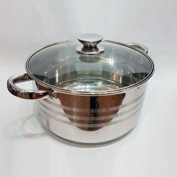 Каструля UNIQUE UN-5008 (7,0л, нержавіюча сталь, з кришкою)