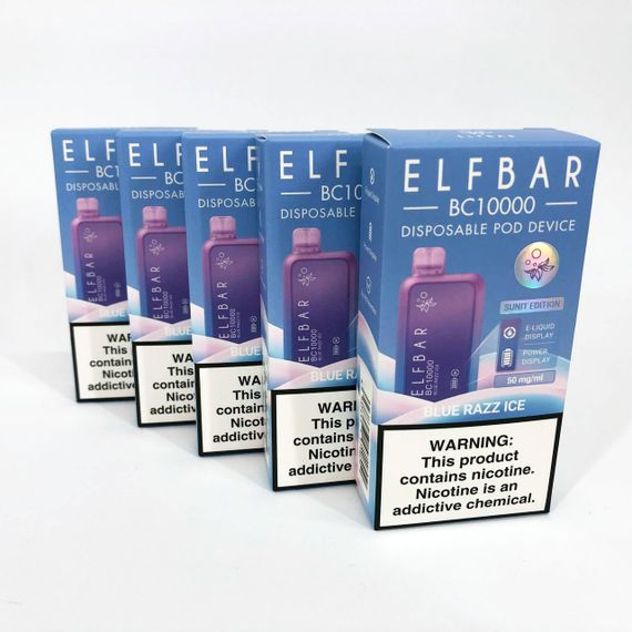 Elf Bar BC10000 смак Синя малина лимонад (Blue Razz Ice) (ws25661-14) | Зображення 1