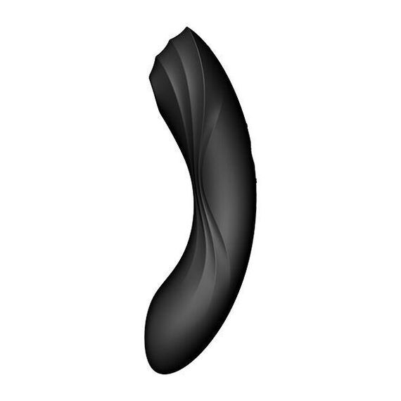 Вакуумний стимулятор з вібрацією Satisfyer Curvy Trinity 4 Black Sex Aura | Зображення 1