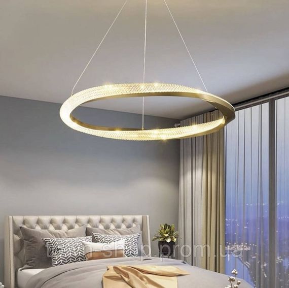 Люстра потолочная LED SA43-800-k Золото 35-130х80х80 см.