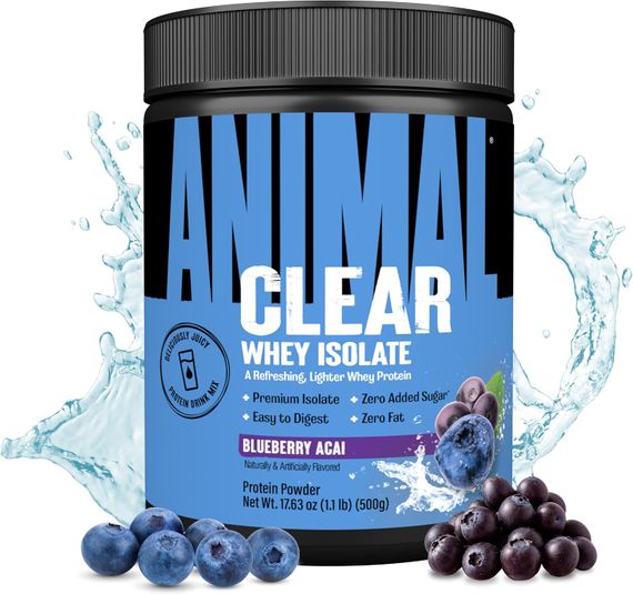 Ізолят Universal Nutrition Animal Clear Whey Isolate 500 г, Blueberry Acai | Зображення 2