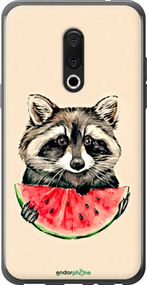 Чохол на Meizu 15 Plus Єнотик з кавуном "4605u-1473-2448"