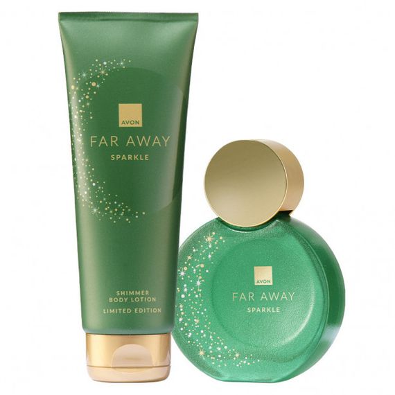 Набір Avon Far Away Sparkle (Парфумна вода 50 мл + Лосьйон для тіла 125 мл)