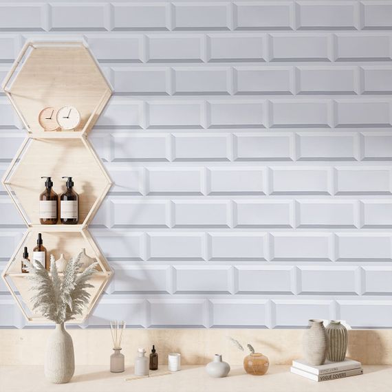 Декоративна ПВХ панель 960х480х4мм Біла клінкерна цегла SW-00001431 | Зображення 5