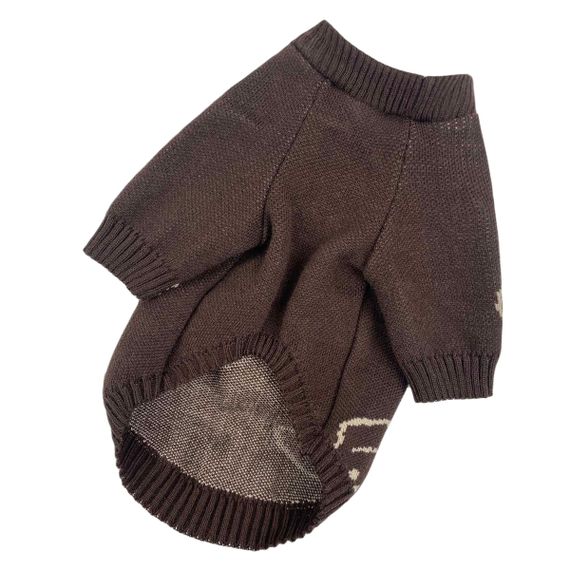 Светр в'язаний Ведмідь коричневий Y-286 | Зображення 2