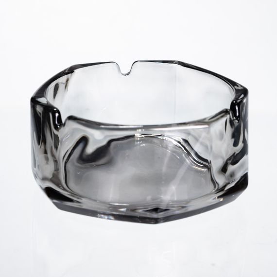 Попільничка скляна Diamond Faceted 12 см, сірий Yiwu HP-34-79 | Зображення 4