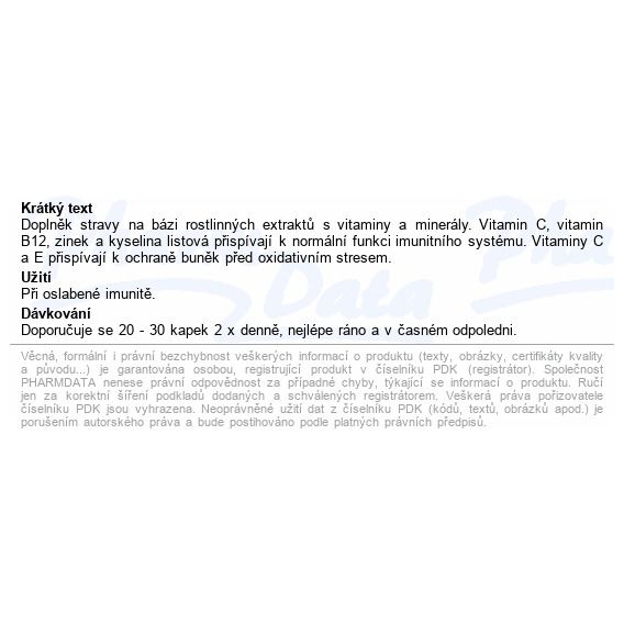 Натуральна добавка для імунітету Erbenobili ImmunVin 50 ml | Зображення 1