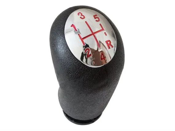 Renault Modus (від 2004-) ручка КПП перемикання передач 5 ступка червона схема, Рено Модус