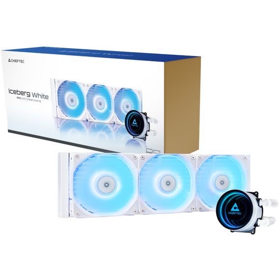 Система водяного охолодження Chieftec Iceberg 360 ARGB WHITE | Зображення 1