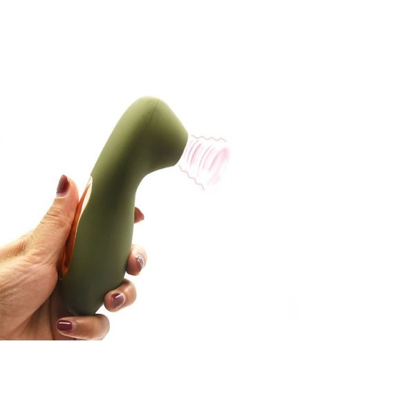 Вакуумный стимулятор клитора Sweet Em Velvet Lure, желтый sexstyle | Зображення 5