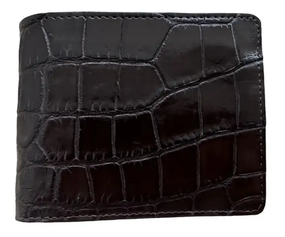 Гаманець портмоне чоловічий зі шкіри крокодила коричневий Ekzotic leather (cw34_6)