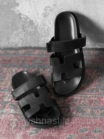 Женские тапки Herni black ДЛ7289