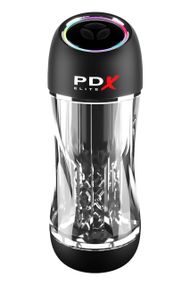 Мастурбатор Pipedream PDX Elit Viewtube Pro Clear з вібрацією та вакуумом, 23 см Sex Aura