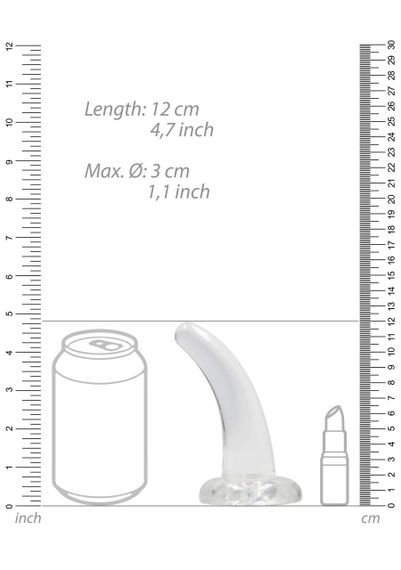 Фаллоимитатор - Realrock Dildo 4,5" Transparent Sex Aura | Зображення 4