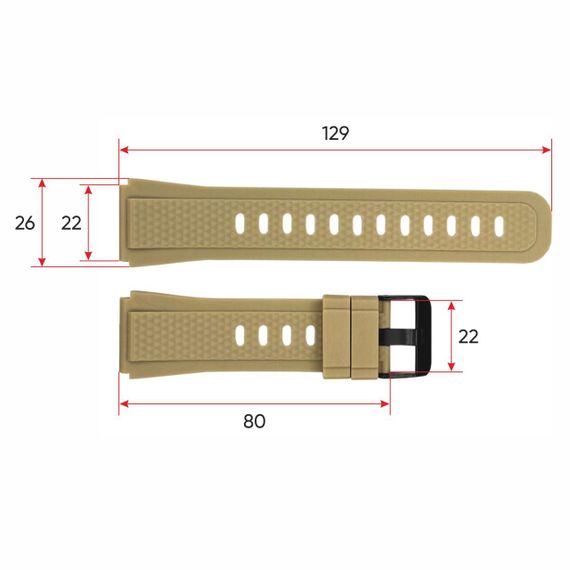 Ремінець для смарт-годинника Годинник M3odfit  Shockwave Khaki | Зображення 2