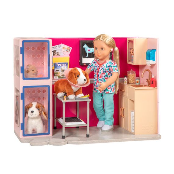 Игровой набор Our Generation Ветеринарная клиника, розовый BD35140Z (BD35140Z) | Зображення 3