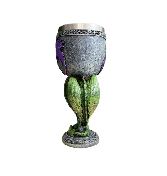 Келих для вина 3D Зелені Дракони | Зображення 4