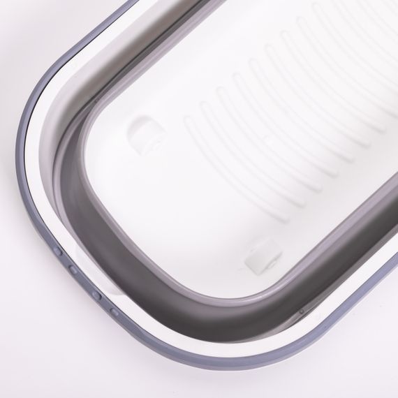 Складное ведро-таз из пластика с силиконовыми вставками для дома, дачи и путешествий HP-35015-2 | Зображення 4