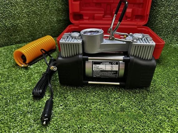 Автомобільний компресор двопоршневий V-TEKK 12В, 300Вт, 60л/хв (47576-_899) | Зображення 4