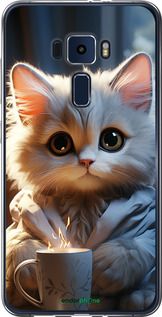 Чохол на Asus Zenfone 3 ZE552KL Білий кіт "5646u-448-2448"