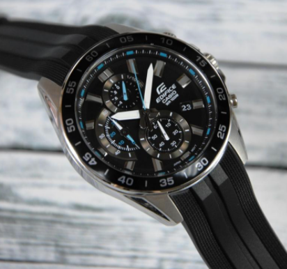 Водонепроницаемые кварцевые наручные часы Casio оригинал Япония Edifice EFV-550P-1AVUEF с полимерным ремешком | Зображення 2