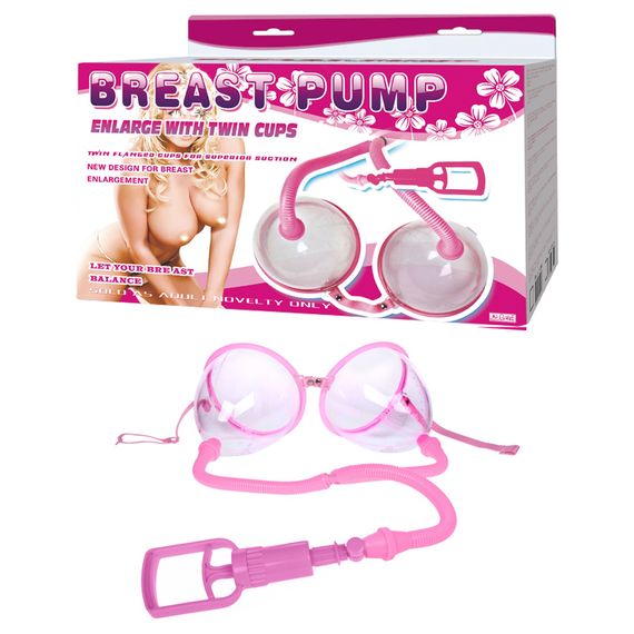 Вакуумна помпа для грудей - Breast Pump Enlarge With Twin Cups