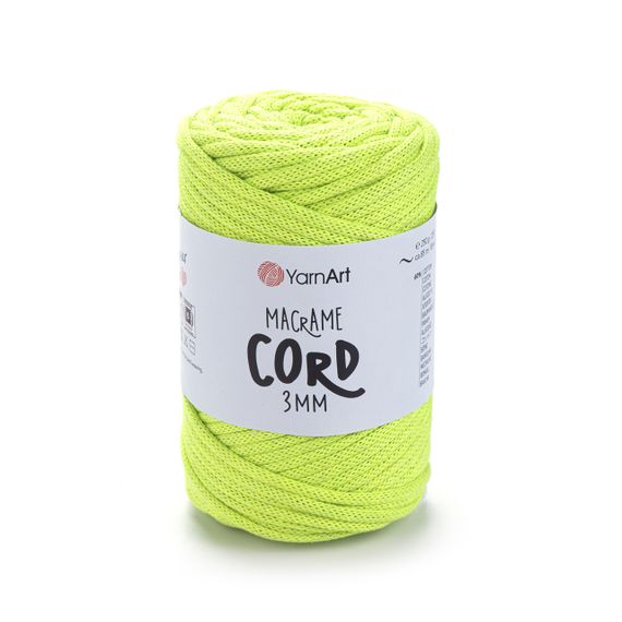 Пряжа Macrame Cord 3 mm № 750 (Макраме Корд), 250 г, 85 м — Бавовняний шнур для в’язання та макраме 801