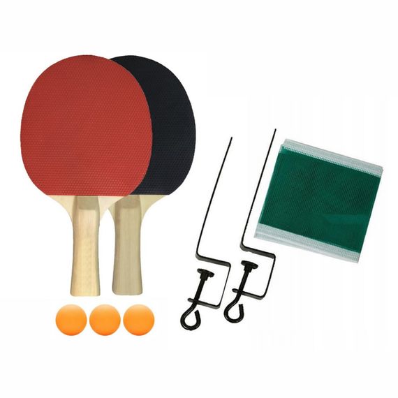 Набор для настольного тенниса VITOR NE-VT-6, 2 ракетки, 3 шарика, сетка | Зображення 1