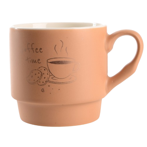 Набір чашок Morning Coffee 4шт 340мл на металевій підставці 7007034 LIMITED EDITION | Зображення 1