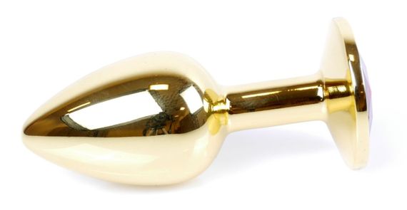 Анальная пробка Boss Series - Jewellery Gold PLUG Clear S, BS6400021 sexstyle | Зображення 3