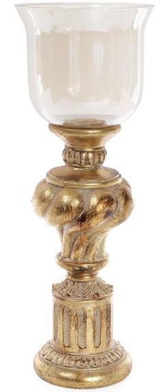 Підсвічник "Adeola" 15х15х42.8см зі скляною колбою
