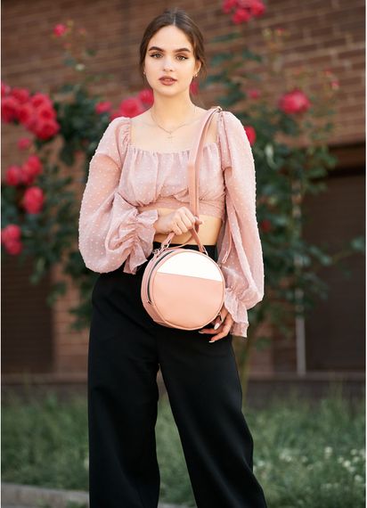 Сумка женская Sambag Bale пудра 20 х 20 х 10 см (52200606) | Зображення 4