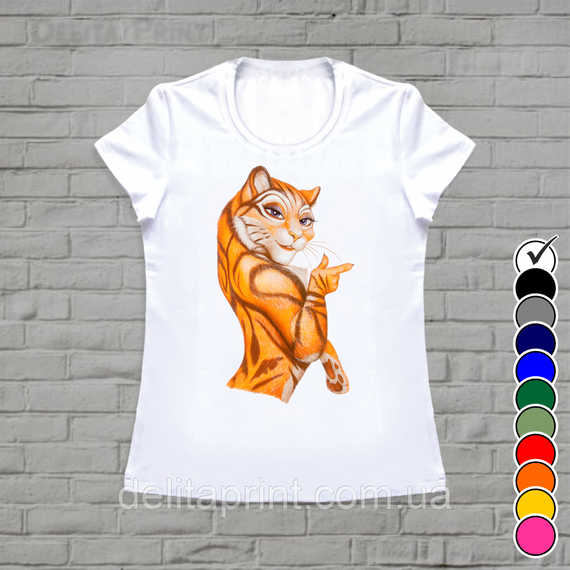 Футболки новорічні Фемілі Лук "Смугасті Тигри" Family Look парні | Зображення 2