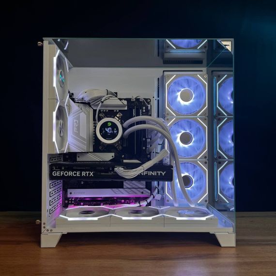 Збірка під замовлення:: комп'ютер GameMax Infinity Pro White Tower / AMD Ryzen 7 7700 (8 (12) ядер по 3,8 - 5,3 ГГц) / 32 ГБ DDR5 / 2000 ГБ SSD M.2 / nVidia GeForce RTX 5070, 12 ГБ GDDR7, 192-біт / 850 Вт | Зображення 3