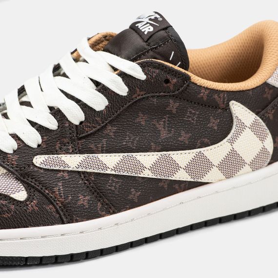 Чоловічі кросівки Air Jordan 1 Low x Travis Scott x Louis Vuitton (топ якість) 40 | Зображення 7