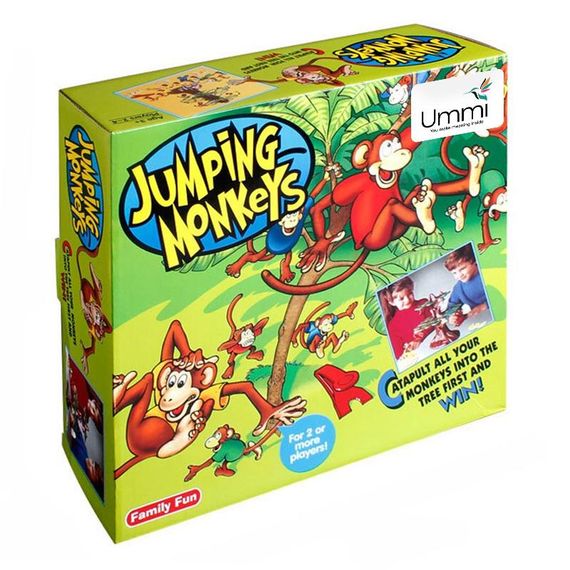 Настільна інтерактивна гра Ummi 707-31 Jumping Monkeys Game Brown / Green | Зображення 1