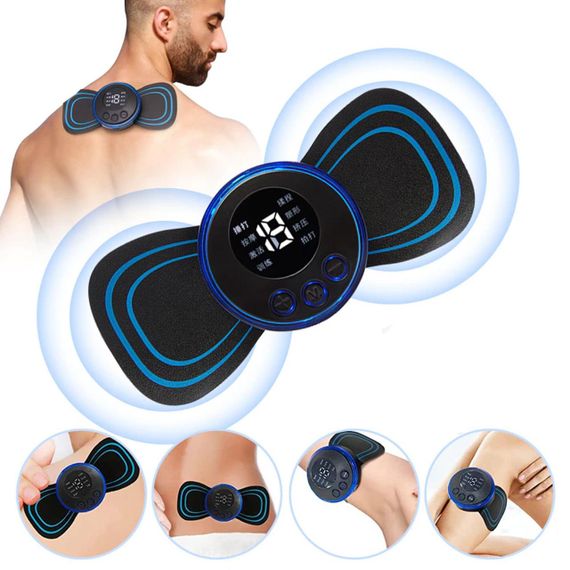 Імпульсний масажер міостимулятор EMS / Електростимулятор для м'язів / Масажер метелик | Зображення 6