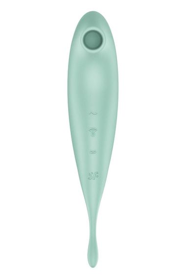 Вакуумний вібратор Satisfyer Twirling Pro+, Мятний | Зображення 2
