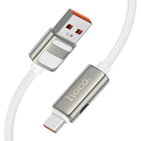 Дата кабель Hoco U137 Line with display USB to Type-C 5A/66W (1.2m) | Зображення 2