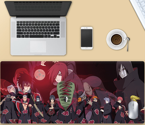 Ігрова поверхня для мишки з Аніме принтом "Наруто / Naruto" Акацукі  800*300*3 мм 0511